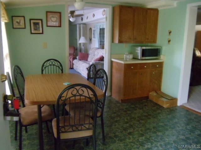 view of dining area