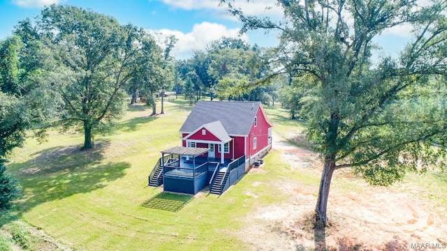 view of aerial view