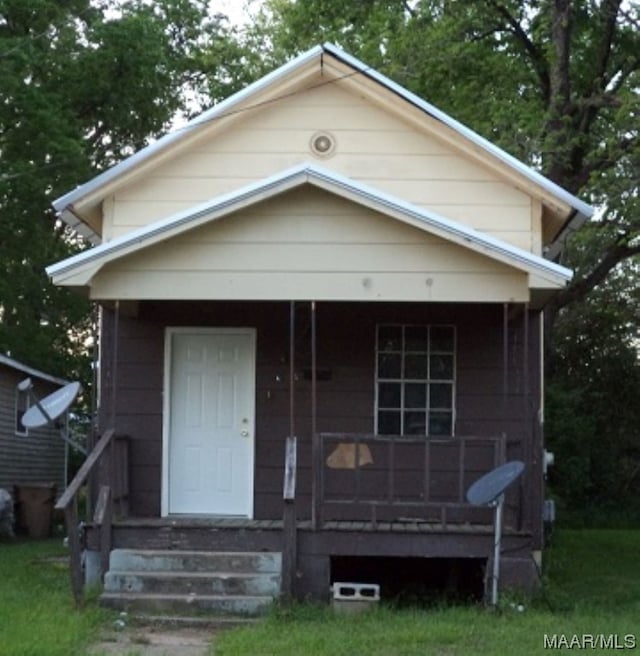 view of bungalow-style home