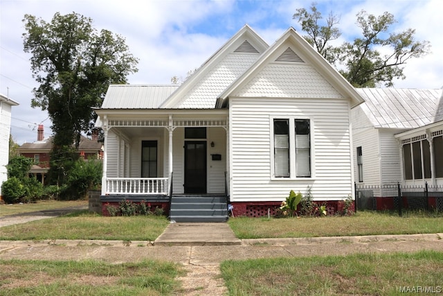 view of front facade with a porch