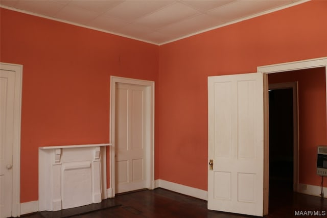 interior space featuring dark wood-type flooring