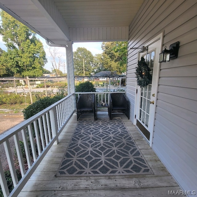 view of balcony