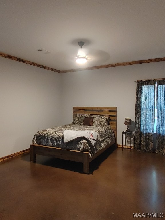 115 County Road 489th Rd, Verbena, AL 36091 - bedroom featuring ceiling fan and ornamental molding