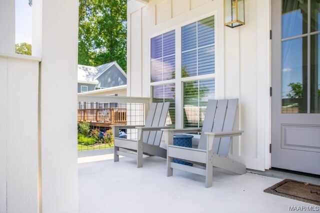 view of patio / terrace with a deck