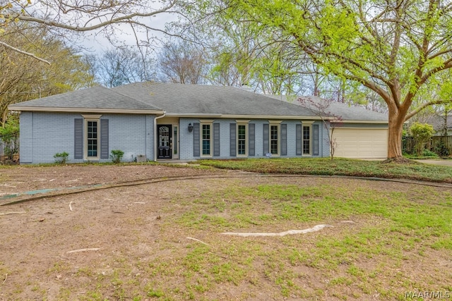 ranch-style house with a garage