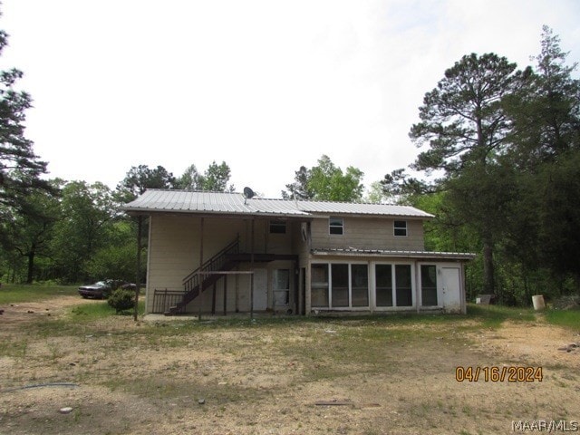 view of back of property