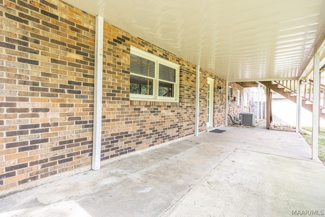 view of patio / terrace featuring cooling unit