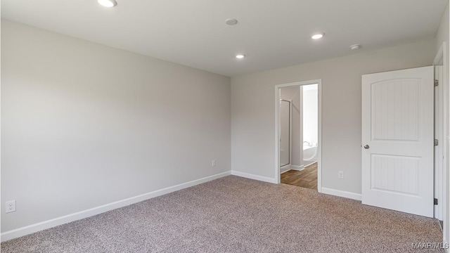 view of carpeted empty room