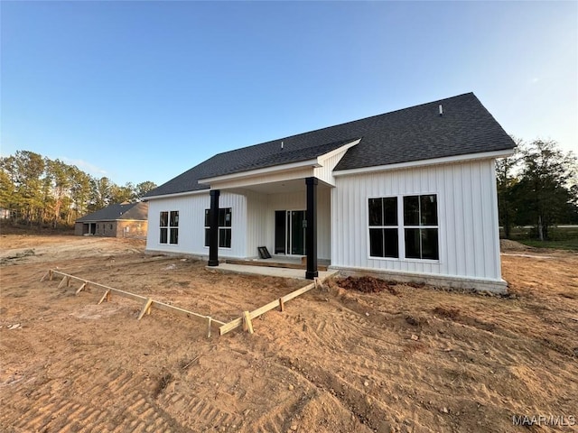 rear view of house with a patio area