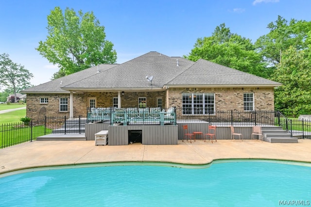 view of pool with a patio area