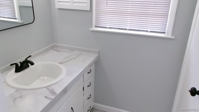 bathroom with vanity