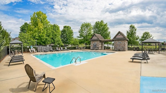 1432 Barret Park Way, Montgomery, AL 36117 - community pool featuring a gazebo and a patio