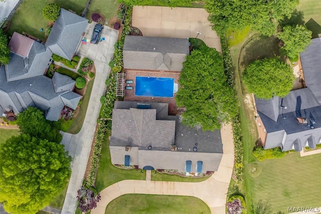 birds eye view of property