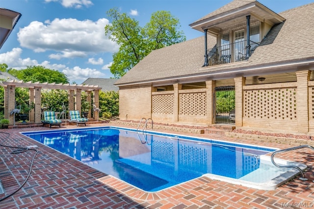 view of pool with a patio