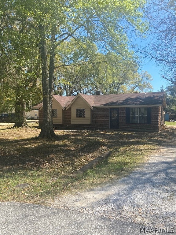 view of ranch-style home