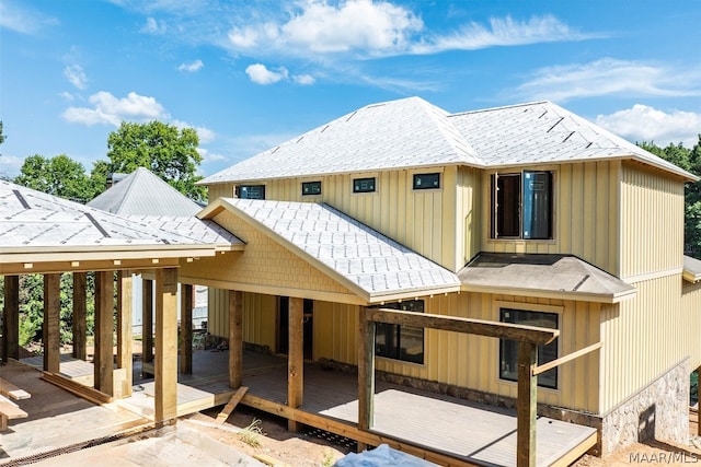 view of rear view of property