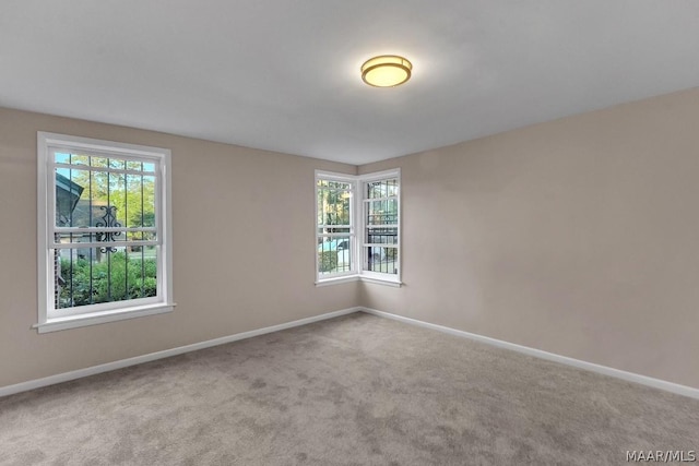 view of carpeted empty room