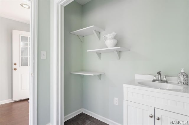 bathroom featuring vanity