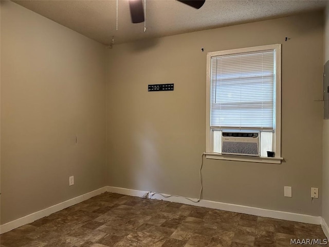 empty room featuring cooling unit