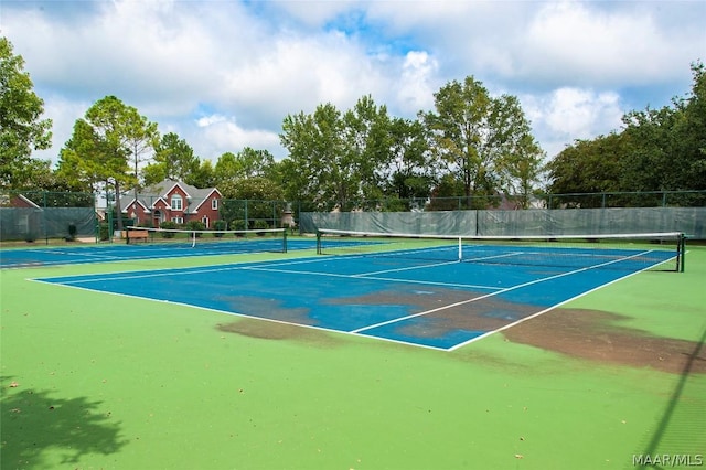 view of tennis court