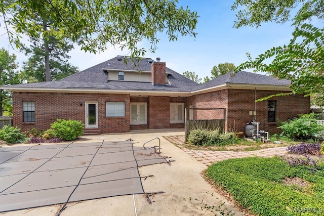 view of front of home with a patio area