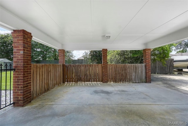 view of patio / terrace with fence