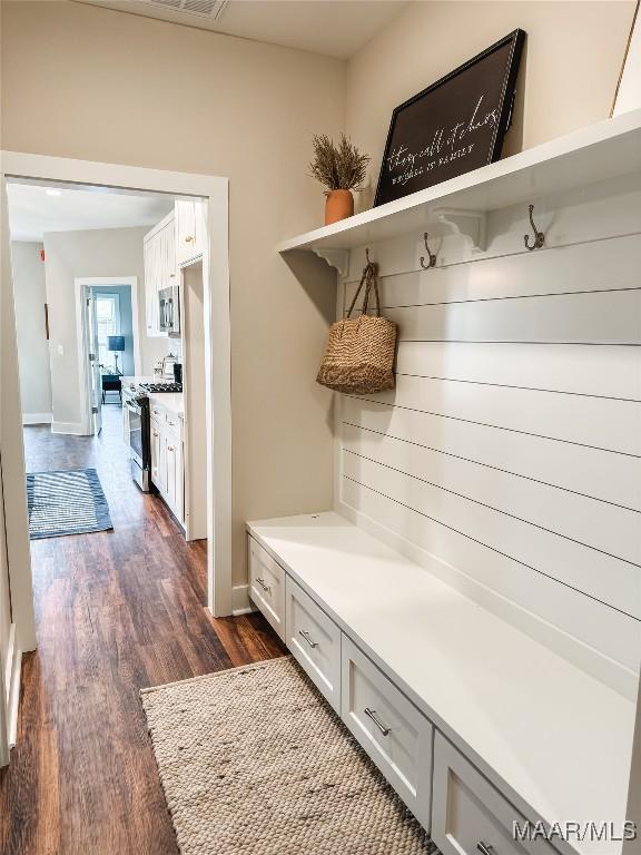 1379 Barret Park Way, Montgomery, AL 36117 - mudroom featuring dark wood-style floors and baseboards