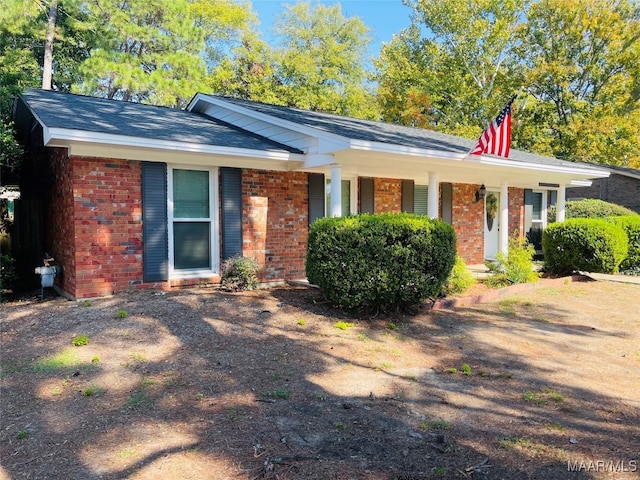 view of ranch-style home