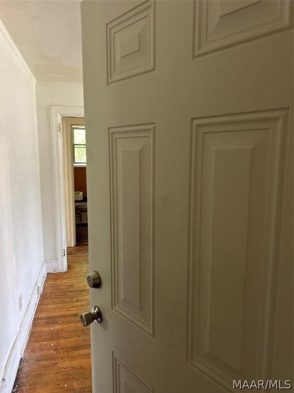 interior details featuring wood finished floors