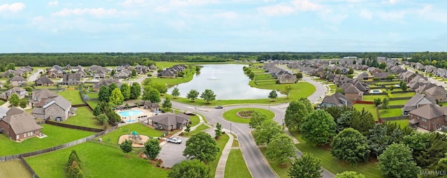 1426 Barret Park Way, Montgomery, AL 36117 - aerial view of residential area featuring a large body of water and a pool area