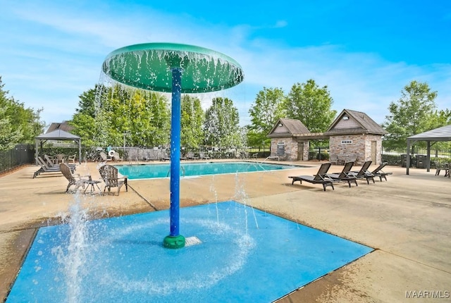 1426 Barret Park Way, Montgomery, AL 36117 - community pool with a gazebo and a patio