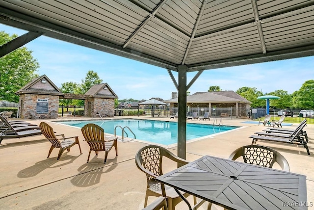 1426 Barret Park Way, Montgomery, AL 36117 - community pool with a gazebo and a patio area