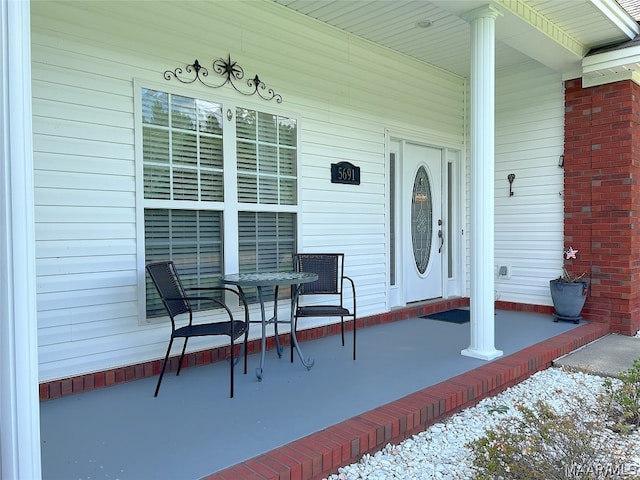 view of patio / terrace featuring a porch