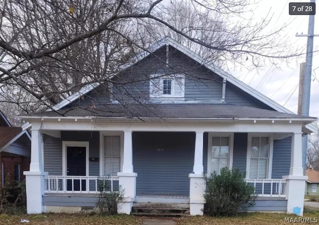 bungalow with a porch