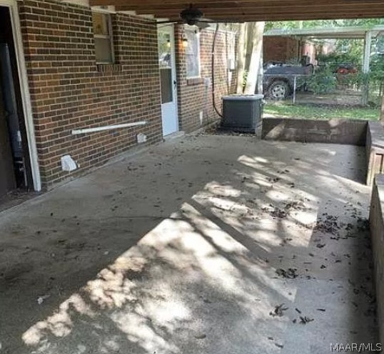 3308 Harrison Rd, Montgomery, AL 36109 - view of patio featuring ceiling fan and central AC unit