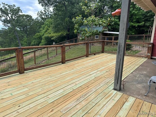 1086 Riverknolle Rd, Tallassee, AL 36078 - deck with a fenced backyard