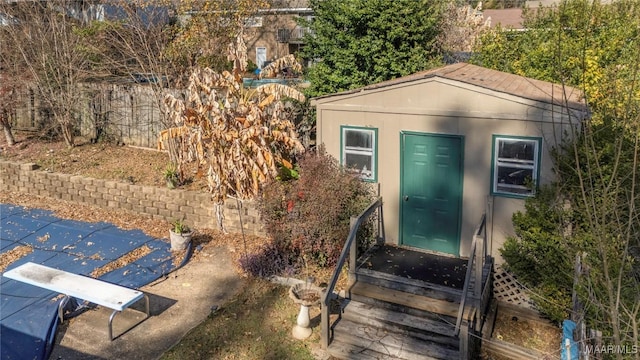 view of outbuilding