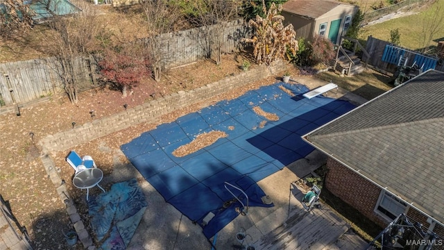 birds eye view of property