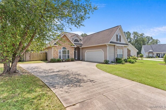 view of property featuring a front yard