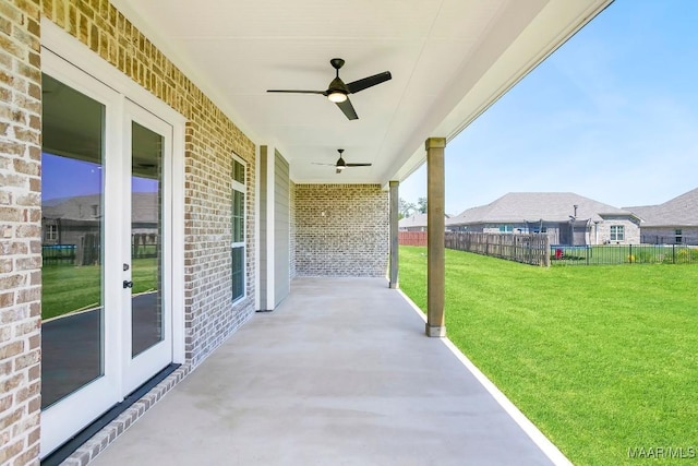 1415 Barret Park Way, Montgomery, AL 36117 - view of patio / terrace with a ceiling fan
