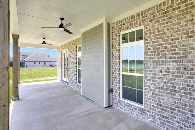 1415 Barret Park Way, Montgomery, AL 36117 - porch featuring a ceiling fan