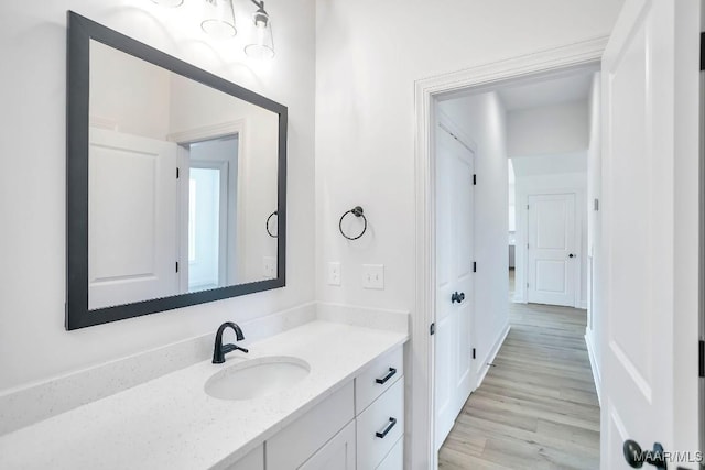 1415 Barret Park Way, Montgomery, AL 36117 - bathroom featuring vanity and wood finished floors