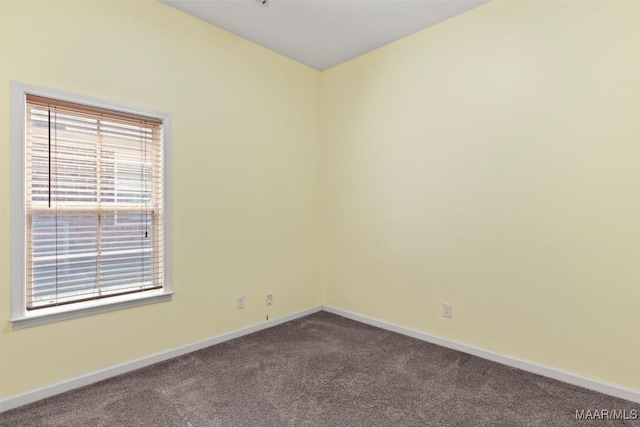 unfurnished room with carpet and plenty of natural light