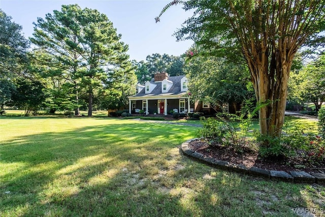 view of yard featuring a porch