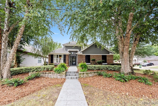 view of front of house featuring covered porch