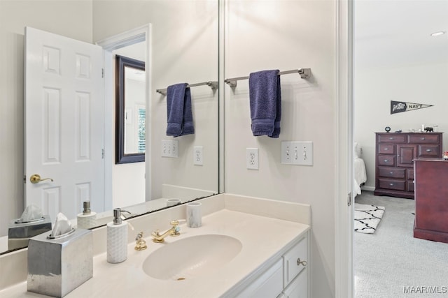 bathroom featuring vanity