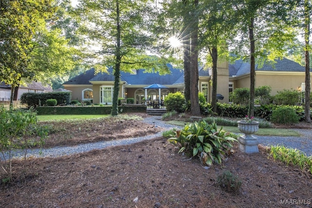 view of front of home featuring covered porch