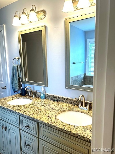 bathroom featuring vanity