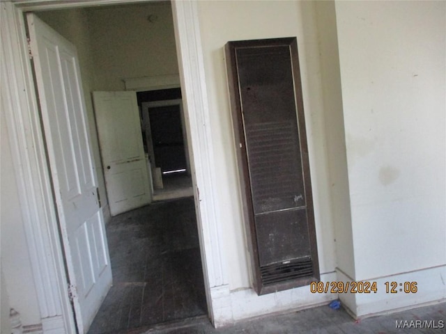 hallway featuring wood finished floors