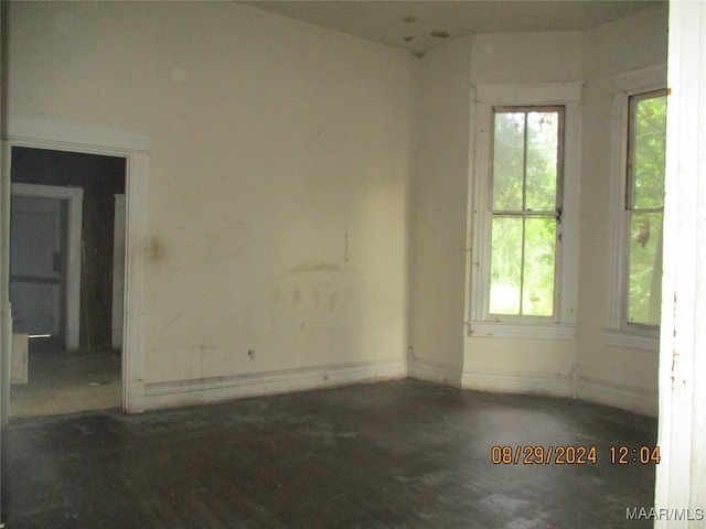 spare room featuring a wealth of natural light